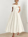 Off-the-Shoulder Sleeveless A-Line Princess Ankle-Length Mother of the Bride Dress with Bow(s)