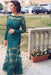 Jade Trumpet/Mermaid Bateau Long Sleeves Applique Lace Dresses - Prom Dresses