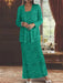 Ankle-length Chiffon Mother of the Bride Dress with Sequins and Jacket