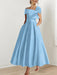 Off-the-Shoulder Sleeveless A-Line Princess Ankle-Length Mother of the Bride Dress with Bow(s)