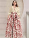 Plus Size Flower A-Line Satin Mother of the Bride Dresses V-Neck with 3/4 Sleeves