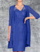 Royal Blue Knee-Length V-Neck Sheath/Column Mother of the Bride Dresses