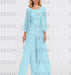 Floor-Length Square Neck Chiffon Mother of the Bride Pantsuit with Jacket & Side Split