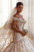 Luxury Off-the-Shoulder Mermaid Wedding Dress Lace with Crystals