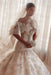 Luxury Off-the-Shoulder Mermaid Wedding Dress Lace with Crystals