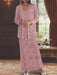 Ankle-length Chiffon Mother of the Bride Dress with Sequins and Jacket