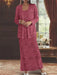 Ankle-length Chiffon Mother of the Bride Dress with Sequins and Jacket