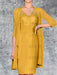 Yellow Knee-Length V-Neck Sheath/Column Mother of the Bride Dresses