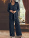 Sequined Chiffon Pantsuits for the Mother of the Bride with Jacket