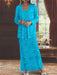Ankle-length Chiffon Mother of the Bride Dress with Sequins and Jacket