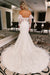Off-the-Shoulder Tulle Mermaid Wedding Dress with Bubble Sleeves