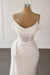 Off-the-Shoulder Sequins Mermaid Wedding Dress with Train