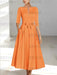 Ankle-Length Mother of the Bride A-Line Dress with Half Sleeves and Pockets