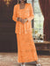 Ankle-length Chiffon Mother of the Bride Dress with Sequins and Jacket
