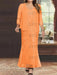 Plus Size V-Neck Ankle-Length Sheath/Column Mother of the Bride Dresses with Sequins & Jacket