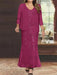 Plus Size V-Neck Ankle-Length Sheath/Column Mother of the Bride Dresses with Sequins & Jacket