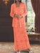 Ankle-length Chiffon Mother of the Bride Dress with Sequins and Jacket