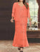 Plus Size V-Neck Ankle-Length Sheath/Column Mother of the Bride Dresses with Sequins & Jacket