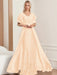 Plus Size Mother of the Bride A-Line Floor-Length Dress with V-Neck and Half Sleeves