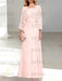 2 A-Line/Princess Scoop Mother of the Bride Dresses with Pleated & Lace Appliques Floor-Length
