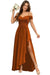 Pleated Corset Off-the-Shoulder Chiffon Bridesmaid Dress