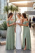 Pleated Corset Off-the-Shoulder Chiffon Bridesmaid Dress