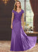 Sweetheart Short-Sleeve Floor-Length Sheath Mother of the Bride Dress with Lace Appliques & Sequins
