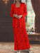 Ankle-length Chiffon Mother of the Bride Dress with Sequins and Jacket