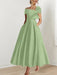 Off-the-Shoulder Sleeveless A-Line Princess Ankle-Length Mother of the Bride Dress with Bow(s)