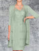 Sage Knee-Length V-Neck Sheath/Column Mother of the Bride Dresses