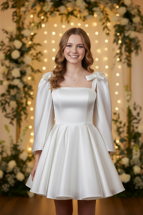 Sexy Satin Aline Homecoming Dress Short Prom Dress with Straps