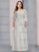 2 A-Line/Princess Scoop Mother of the Bride Dresses with Pleated & Lace Appliques Floor-Length