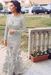 Silver Trumpet/Mermaid Bateau Long Sleeves Applique Lace Dresses - Prom Dresses