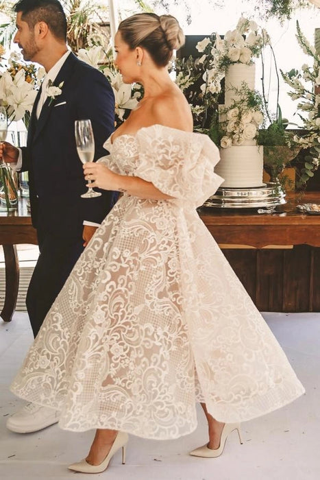 Sweetheart  Aline Wedding Dress Sleeveless Lace Dress