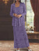Ankle-length Chiffon Mother of the Bride Dress with Sequins and Jacket