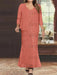 Plus Size V-Neck Ankle-Length Sheath/Column Mother of the Bride Dresses with Sequins & Jacket