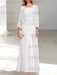 2 A-Line/Princess Scoop Mother of the Bride Dresses with Pleated & Lace Appliques Floor-Length