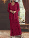 Ankle-length Chiffon Mother of the Bride Dress with Sequins and Jacket