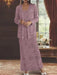 Ankle-length Chiffon Mother of the Bride Dress with Sequins and Jacket