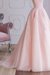 A Line Off Shoulder Pink Lace Prom Dresses