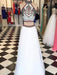 A-Line/Princess Halter Sleeveless Floor-Length Beading Net Two Piece Dresses - Prom Dresses