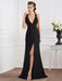 A-Line/Princess Halter Sleeveless Long Chiffon Dresses - Prom Dresses