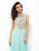 A-line/Princess Jewel Beading Sleeveless Long Chiffon Dresses - Prom Dresses