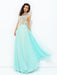A-line/Princess Jewel Beading Sleeveless Long Chiffon Dresses - Prom Dresses