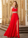 A-line/Princess Scoop Beading Sleeveless Floor-length Chiffon Dresses - Prom Dresses