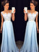 A-Line/Princess Sleeveless Sheer Neck Applique Chiffon Sweep/Brush Train Dresses - Prom Dresses