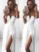 A-Line/Princess Sleeveless Strapless Floor-Length Stretch Crepe Ruched Dresses - Prom Dresses