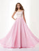 A-Line/Princess Straps Applique Sleeveless Beading Long Chiffon Dresses - Prom Dresses