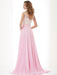 A-Line/Princess Straps Applique Sleeveless Beading Long Chiffon Dresses - Prom Dresses
