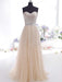 A-Line/Princess Sweetheart Tulle Sleeveless Sweep/Brush Train Dresses - Prom Dresses